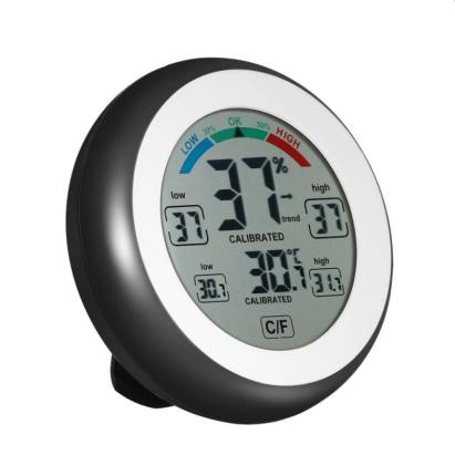 Termometru cu higrometru digital, display lcd, control touch, 9 cm, negru MultiMark GlobalProd