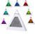 Ceas digital cu alarma, forma piramida, led multicolor, 8 melodii, temperatura, ora si data MultiMark GlobalProd