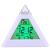 Ceas digital cu alarma, forma piramida, led multicolor, 8 melodii, temperatura, ora si data MultiMark GlobalProd