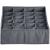 Organizator pliabil pentru sertar, 24 compartimente, 32.5 x 32.5 cm, textil, gri MultiMark GlobalProd