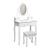 Set masa de toaleta 140x80x40 cm, oglinda si scaun incluse, 5 sertare MultiMark GlobalProd