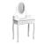 Set masa de toaleta 140x80x40 cm, oglinda si scaun incluse, 5 sertare MultiMark GlobalProd