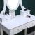 Set masa de toaleta 140x80x40 cm, oglinda si scaun incluse, 5 sertare MultiMark GlobalProd