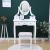 Set masa de toaleta 140x80x40 cm, oglinda si scaun incluse, 5 sertare MultiMark GlobalProd