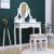 Set masa de toaleta 140x80x40 cm, oglinda si scaun incluse, 5 sertare MultiMark GlobalProd