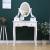 Set masa de toaleta 140x80x40 cm, oglinda si scaun incluse, 5 sertare MultiMark GlobalProd
