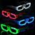 Ochelari led animatie petreceri, 3 moduri de iluminare, alimentare baterii culoare verde MultiMark GlobalProd