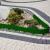 Palisada decorativa, aspect ratan, montare usoara, 20x82 cm, verde MultiMark GlobalProd