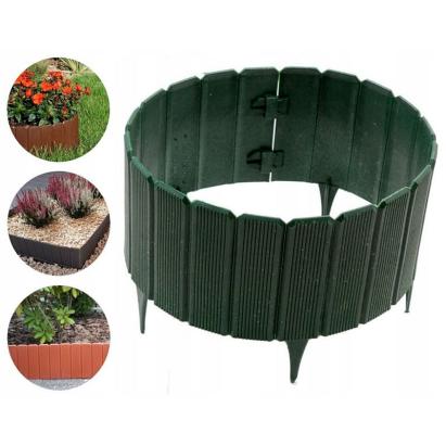 Palisada gradina, separator ornamental verde, lungime 100 cm, inaltime totala 24 cm MultiMark GlobalProd