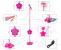 Microfon de jucarie cu stativ reglabil 106 cm, amplificator voce, mp3, conectare smartphone, roz MultiMark GlobalProd