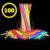 Betisoare bratari luminoase glow sticks, diverse culori, set 100 bucati culoare multicolor MultiMark GlobalProd