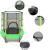 Trambulina copii, diametru 140 cm, maxim 35 kg, cu plasa de protectie, scara acces, verde MultiMark GlobalProd