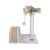 Ansamblu de joaca multifunctional pentru pisici, 2 nivele, funie sisal, inaltime 50 cm, gri MultiMark GlobalProd
