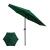 Umbrela de gradina, diametru 300 cm, manivela, reglabila, impermeabila, cadru otel, verde MultiMark GlobalProd