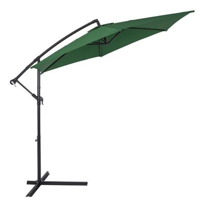 Umbrela de gradina, diametru 300 cm, manivela, reglabila, impermeabila, cadru otel, verde MultiMark GlobalProd