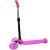 Trotineta copii, pliabila, 3 roti cu lumini multicolore led, inaltime reglabila, roz MultiMark GlobalProd
