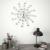 Ceas de perete cu cristale, 50 cm, mecanism quartz, cifre arabe, argintiu MultiMark GlobalProd