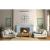 Ceas de perete cu cristale, 50 cm, mecanism quartz, cifre arabe, argintiu MultiMark GlobalProd