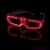 Ochelari led animatie petreceri, 3 moduri de iluminare, alimentare baterii culoare rosu MultiMark GlobalProd