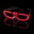 Ochelari led animatie petreceri, 3 moduri de iluminare, alimentare baterii culoare rosu MultiMark GlobalProd