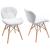 Scaun bucatarie, cadru lemn natur, design scandinav, alb MultiMark GlobalProd
