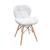 Scaun bucatarie, cadru lemn natur, design scandinav, alb MultiMark GlobalProd