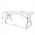Copy of masa pliabila pentru camping sau gradina, tip valiza, 180x70x75 cm, cadru otel, alba MultiMark GlobalProd