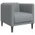 Set de canapele, 3 piese, gri deschis, textil GartenMobel Dekor