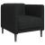 Set de canapele, 3 piese, negru, textil GartenMobel Dekor