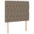 Cadru de pat cu tăblie, gri taupe, 90x190 cm, textil GartenMobel Dekor