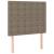 Cadru de pat cu tăblie, gri taupe, 90x190 cm, textil GartenMobel Dekor
