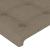 Cadru de pat cu tăblie, gri taupe, 100x200 cm, textil GartenMobel Dekor