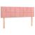 Pat box spring cu saltea, roz, 140x190 cm, catifea GartenMobel Dekor