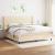 Pat box spring cu saltea, crem, 200x200 cm, textil GartenMobel Dekor