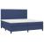 Pat box spring cu saltea, albastru, 200x200 cm, textil GartenMobel Dekor
