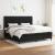 Pat box spring cu saltea, negru, 200x200 cm, textil GartenMobel Dekor