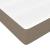 Pat box spring cu saltea, gri taupe, 200x200 cm, textil GartenMobel Dekor