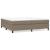 Pat box spring cu saltea, gri taupe, 200x200 cm, textil GartenMobel Dekor
