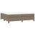 Pat box spring cu saltea, gri taupe, 200x200 cm, textil GartenMobel Dekor