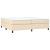 Pat box spring cu saltea, crem, 200x200 cm, textil GartenMobel Dekor
