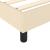 Pat box spring cu saltea, crem, 200x200 cm, textil GartenMobel Dekor