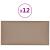 Panouri de perete 12 buc. cappuccino 30x15 cm piele eco 0,54 m² GartenMobel Dekor