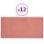 Panouri de perete 12 buc. roz 60x30 cm catifea 2,16 m² GartenMobel Dekor