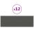 Panouri de perete 12 buc. gri închis 90x30 cm textil 3,24 m² GartenMobel Dekor