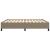 Cadru de pat, gri taupe, 200x200 cm, material textil GartenMobel Dekor