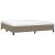 Cadru de pat, gri taupe, 200x200 cm, material textil GartenMobel Dekor