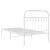 Cadru de pat metalic cu tăblie, alb, 90x190 cm GartenMobel Dekor