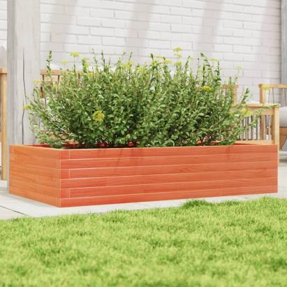Jardinieră de grădină, maro ceruit, 110x60x23cm, lemn masiv pin GartenMobel Dekor