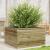 Jardinieră de grădină, 80x80x45,5 cm, lemn de pin impregnat GartenMobel Dekor