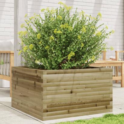 Jardinieră de grădină, 80x80x45,5 cm, lemn de pin impregnat GartenMobel Dekor